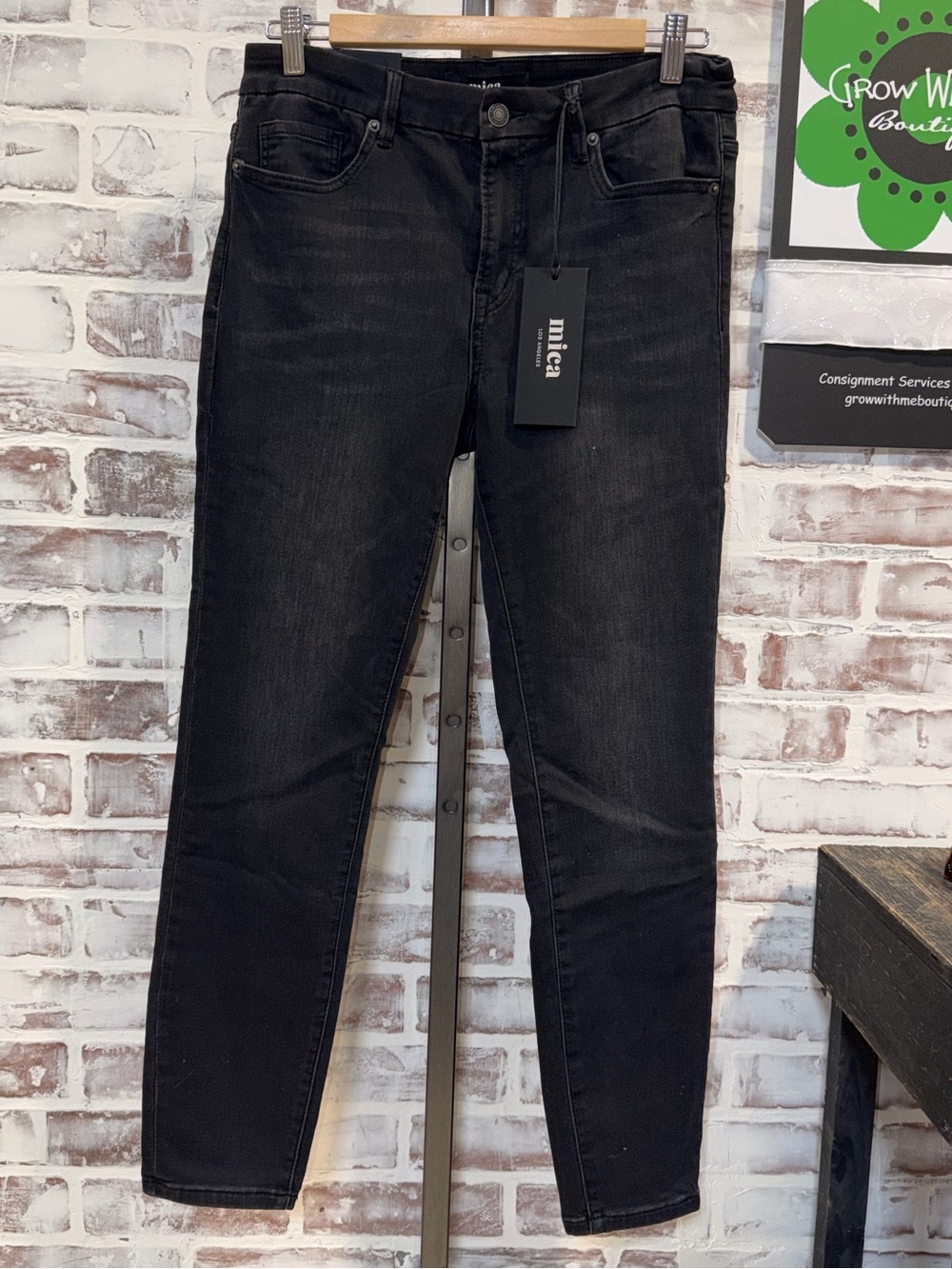 Mica High-Rise Black Skinny Jeans for Women